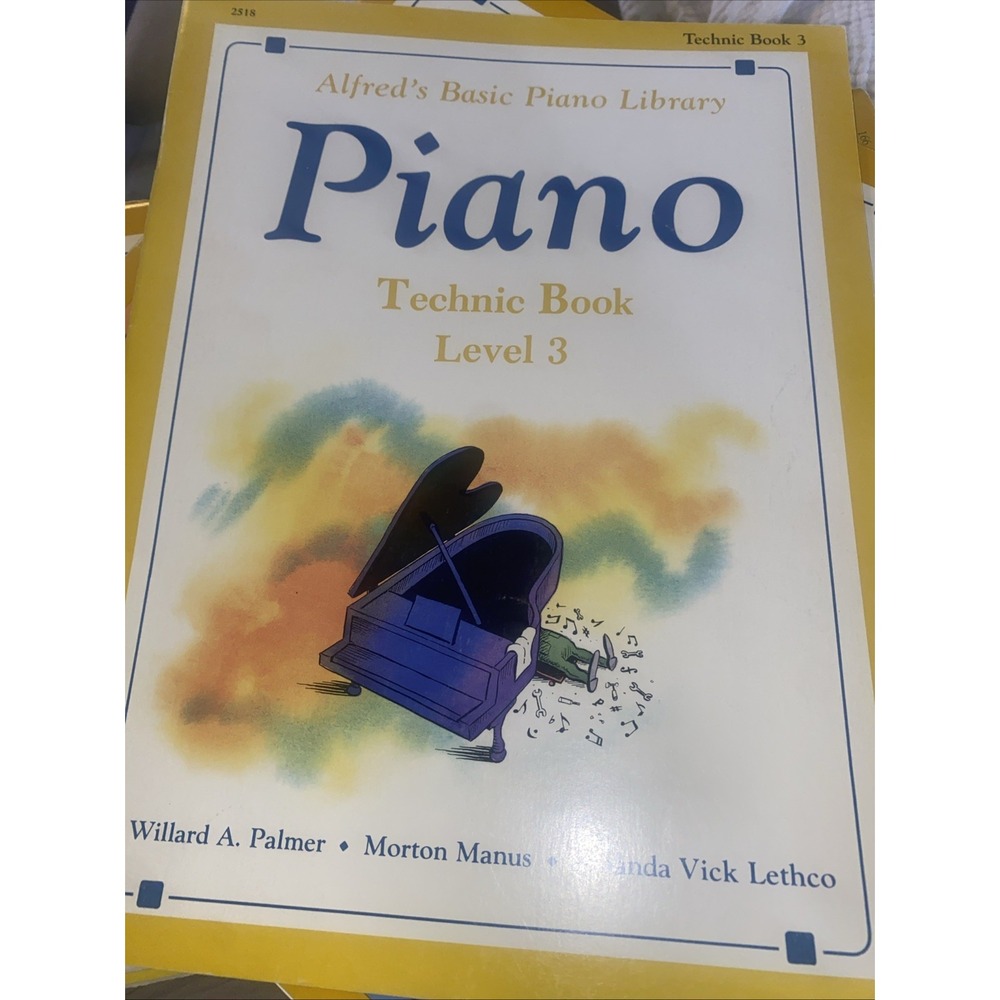 Alfred's Basic Piano Library Technic Book Level 3 Allan Small Alfred Pub. 1985